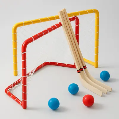 Náhled Mk3k branka na florball, 90 x 60 x 40 cm kovová se sítí