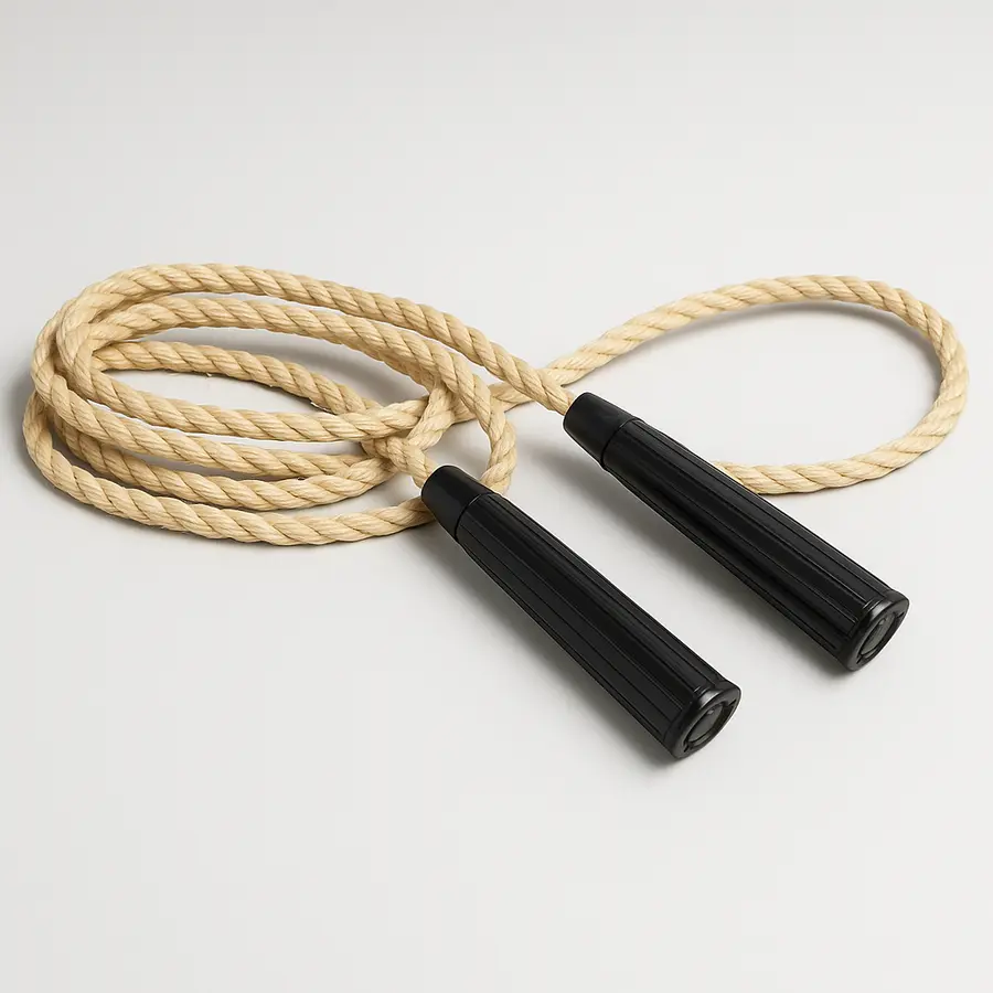 švihadla sisal + koncovky plast - 1,9-2m