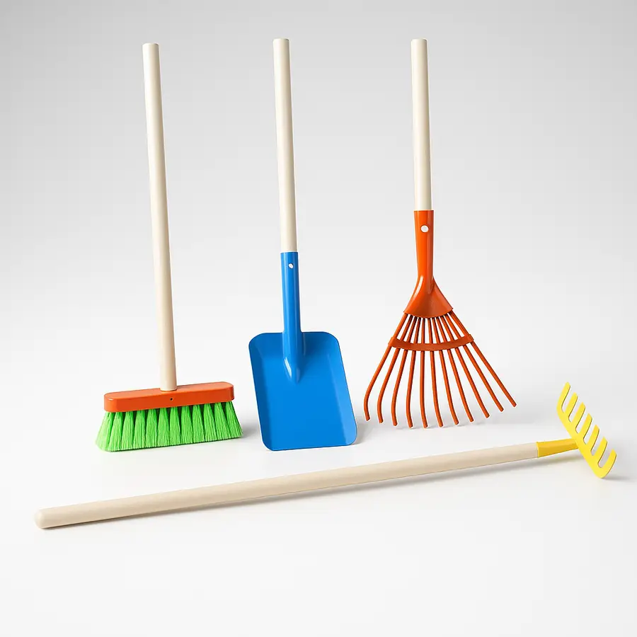 hrábě zahradní vějířové na listí - 11 lamel