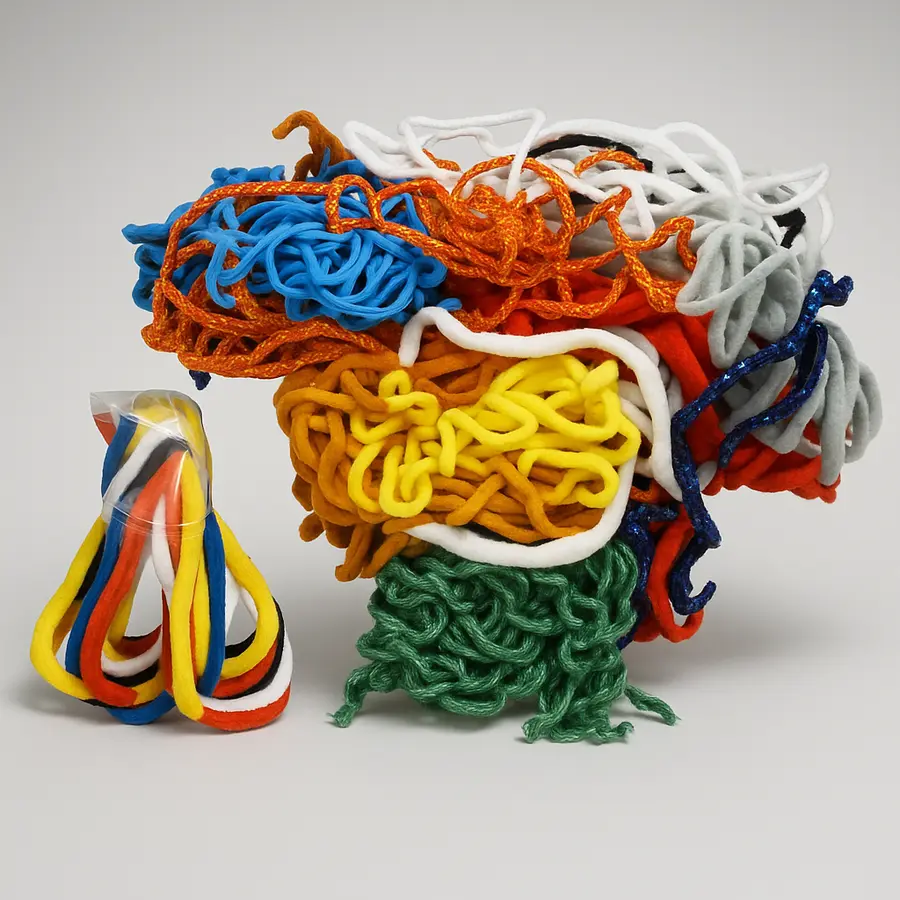 žinylky - chlupaté drátky, 8 kusů á 1m