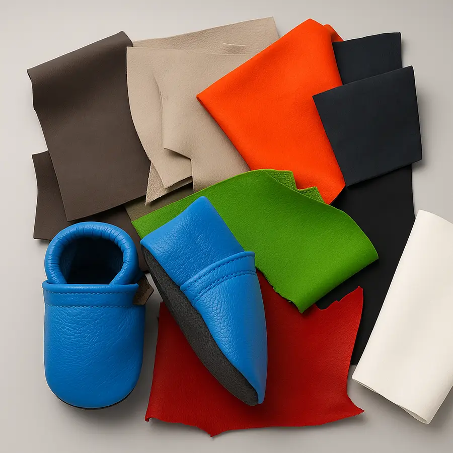 kůže - větší plochy, měkké brašnářské