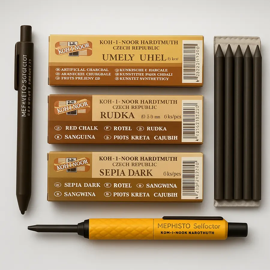 krayon - tužka padací MEPHISTO - černá na uhly 