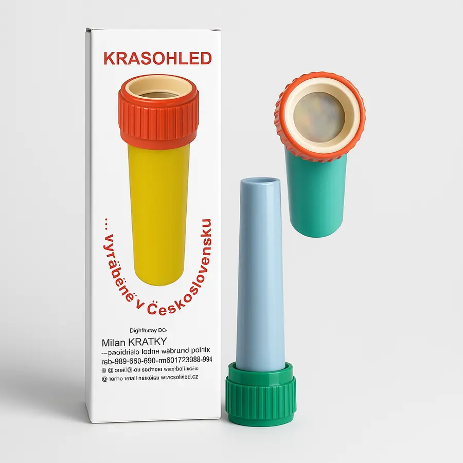 krasohled RETRO 60 (český) - kukátko s barevnými sklíčky