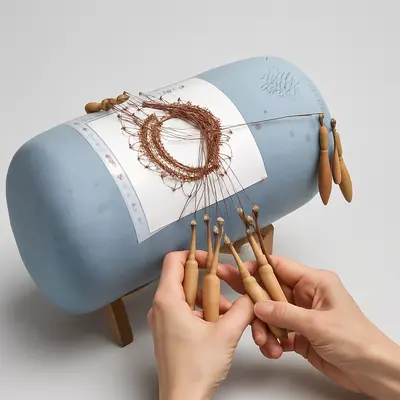 Náhled paličkování - souprava velká