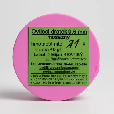 Náhled drátky na drátování - prům. 0,6 mm mosazný (Ms - zlatý), cena za 100 g