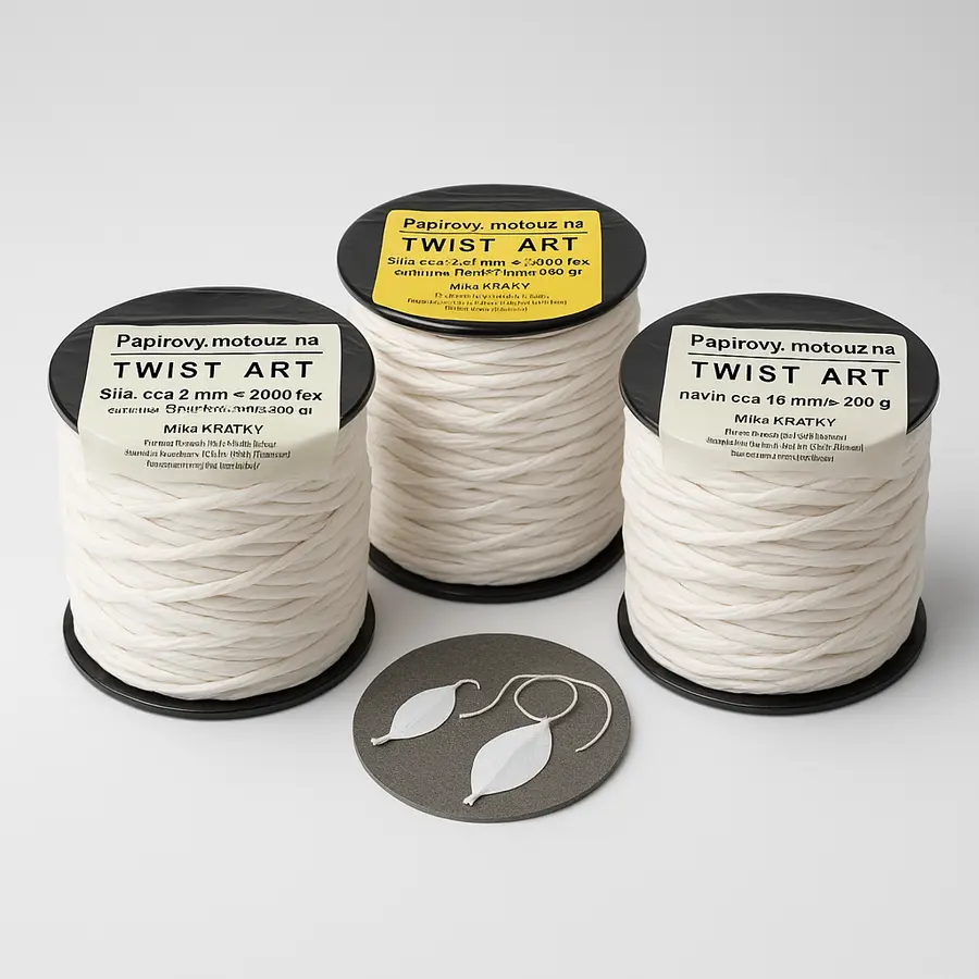 motouz papírový na TWIST ART SPECIAL , bílý