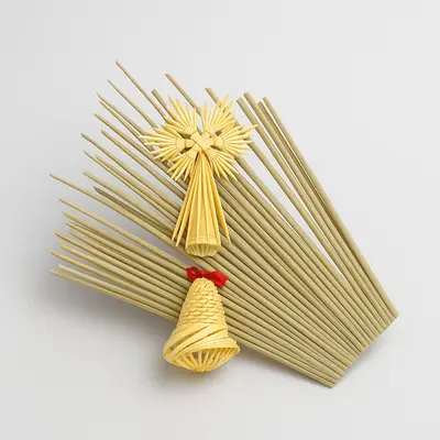 Náhled obilná stébla - slámky, 27 až 37cm, 200 ks