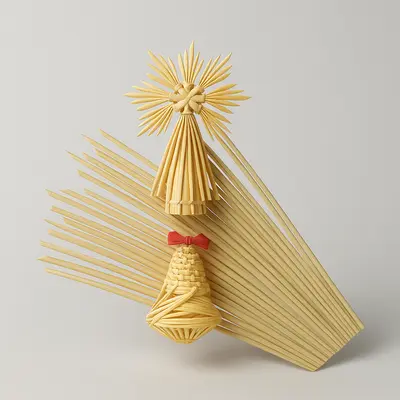 Náhled obilná stébla - slámky, 37 až 44 cm, 150 ks