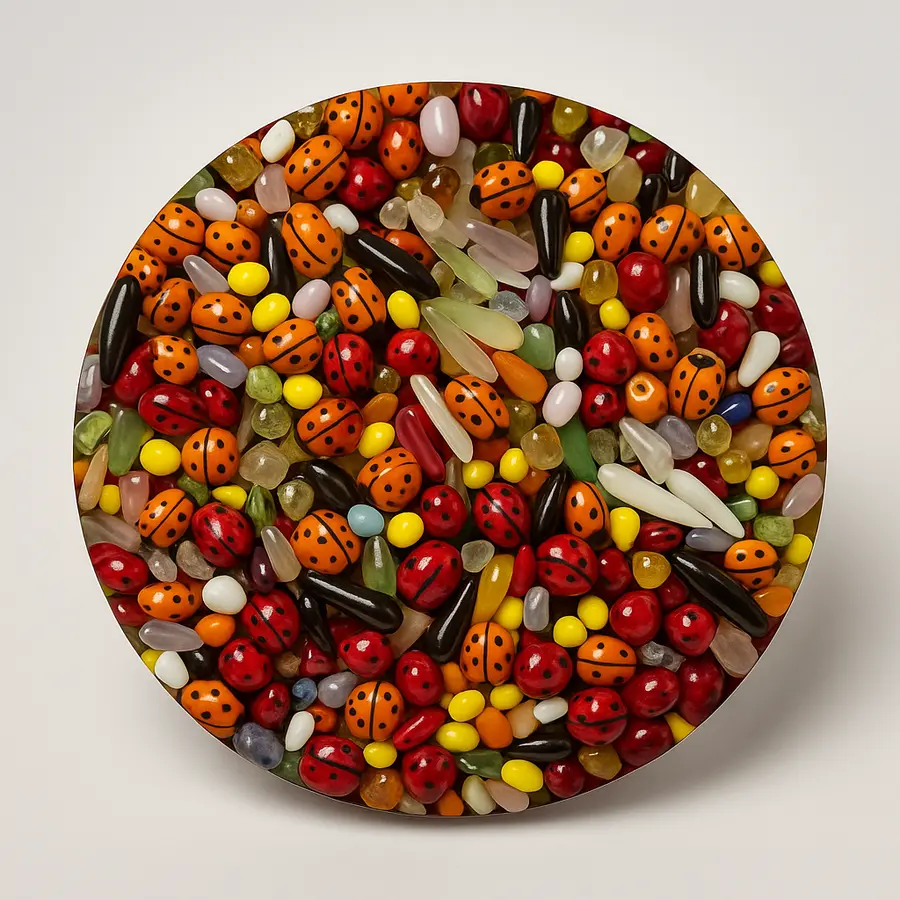 korálky skleněné - střední (3 až 5mm)