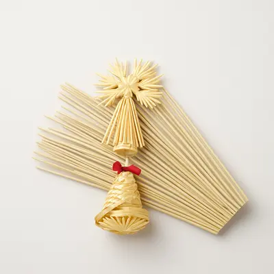 Náhled obilná stébla - slámky, 44 až 56 cm, 150 ks