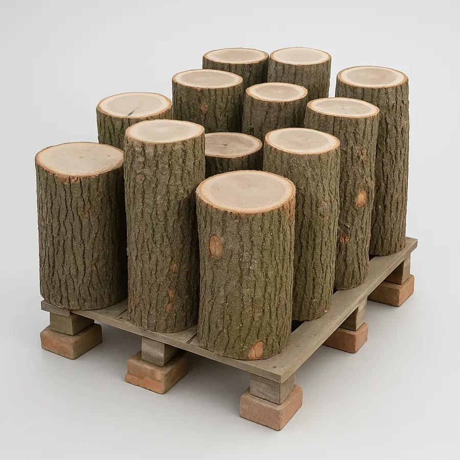 dřevo dubové - špalky na štípání dřeva