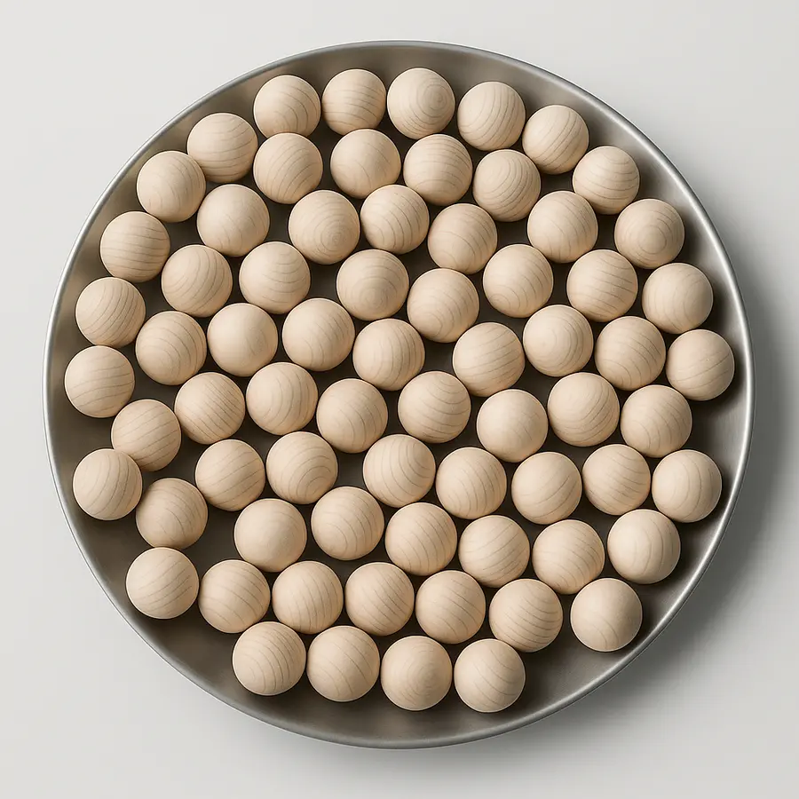 koule dřevěné, přírodní buk,  prům. 20 mm / 50ks