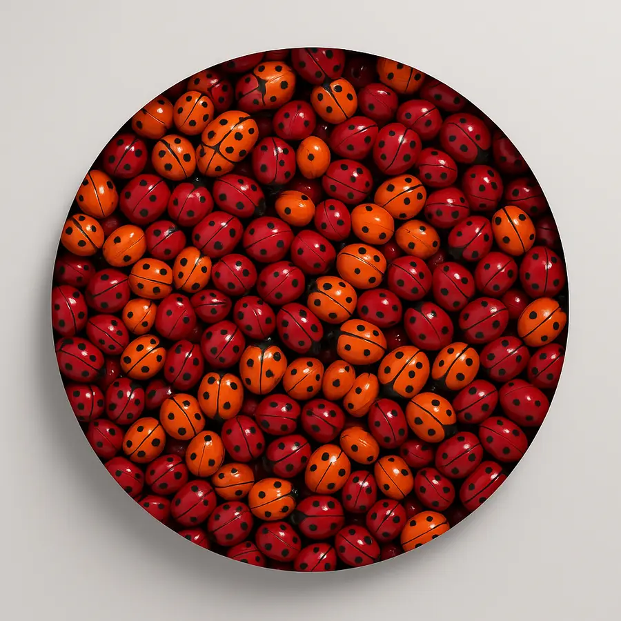 korálky skleněné - berušky